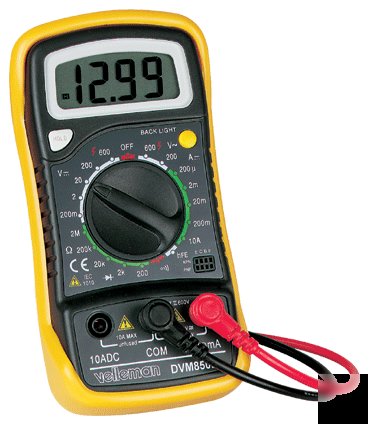 Digital multimeter dmm with data hold & backlit display