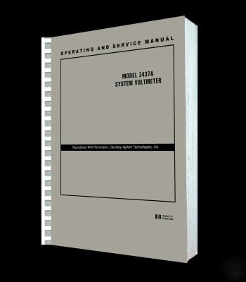 Hp 3437A service - operators manual reprint + cd