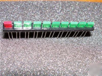 New 10 led bargraph at a really low price 9 green 1 red 
