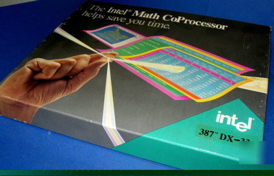 New alu 387DX-33 intel coprocessor pga in box