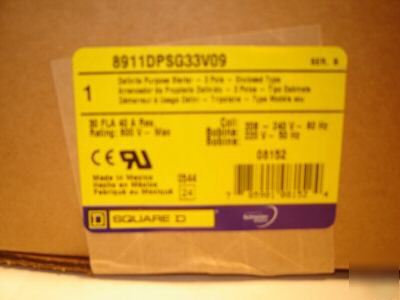 New brand square d magnetic starter 10HP 3PH 230VOLT