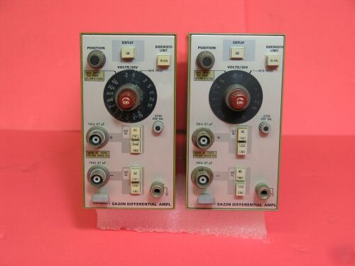 Tektronix 5A20N differential amplifier plug-in. 2 each.