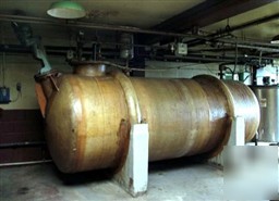 Used: tank, 1250 gallon, fiberglass, horizontal. 4'6