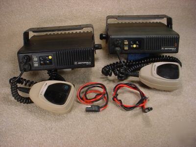 2 motorola maxtrac uhf 449-470MH 25W 2 ch mobile radio 
