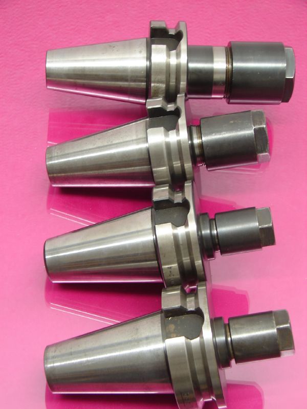 (4) tecnara bt flange collet chuck - taper 45 (lot 2047