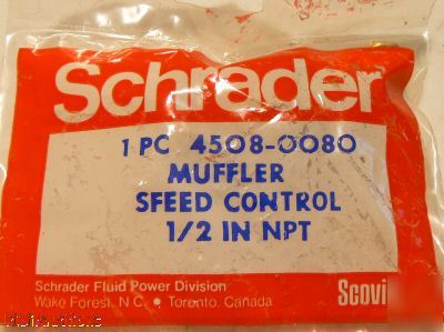 5 schrader bellows silencer speed control mufflers 