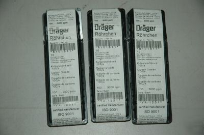 Drager rohrchen short term tubes carbon dioxide qt. 30