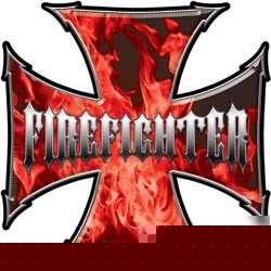 Firefighter decal reflective 12