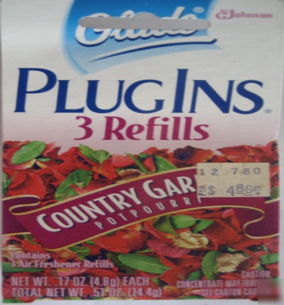 Glade plug-in refills country garden-scj 430399