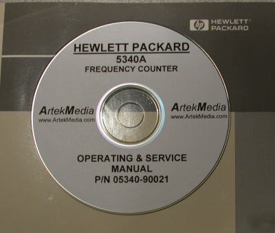Hp 5340A operating & service manuals (2 volumes)