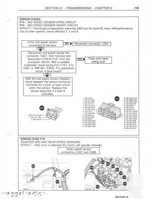 New holland nh TM115 thru TM165 tractor workshop manual