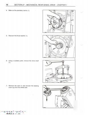 New holland nh TM115 thru TM165 tractor workshop manual