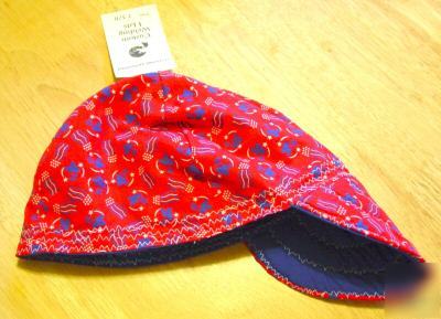 New usa flag/stars 4TH independence welding hat 7 1/8