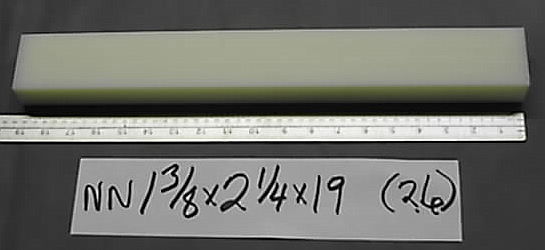 Nylon unfilled natural 1.375 X2.25 X19