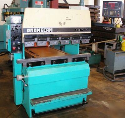 #PPH25-12B 25 ton promecam upacting hyd press brake '84
