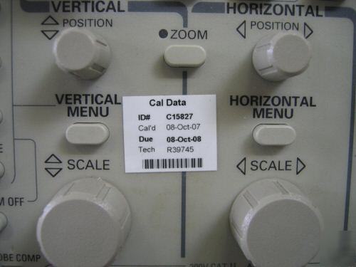 Tektronix TDS460A oscilloscope, 400 mhz, 4CH., 100MS/s
