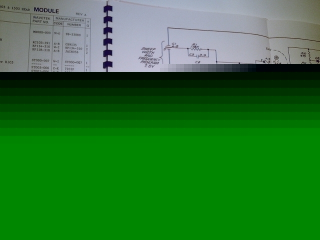 Wavetek 1403/1503/*1701 sweep generator original manual