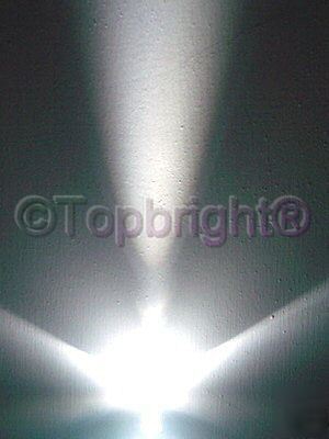 100X ultrabright white led 5MM 40,000MCD free r&s/h