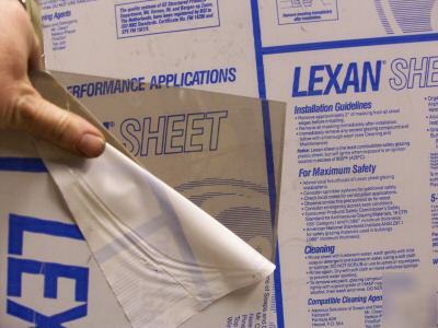 3/8 lexan polycarbonate bronze sheet 3/8 x 24 x 12