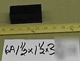 Acetal delrin virgin black 1.5 X1.5 X3.75
