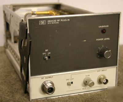 Hp 86242D 5.9-9GHZ rf plug-in nice