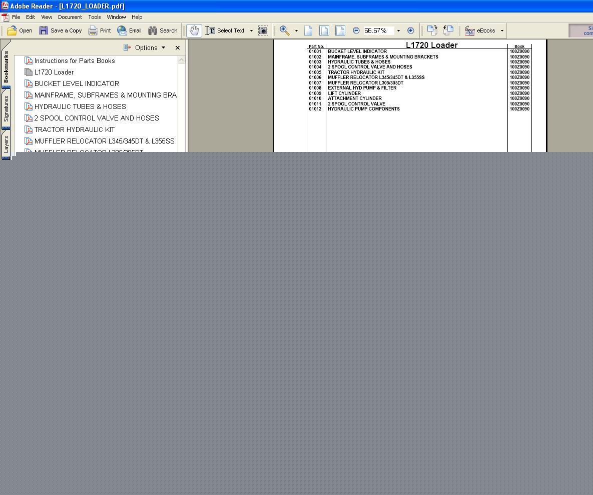 Kubota L1720 parts manual - we have other manuals