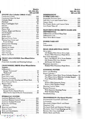 Massey ferguson 340 thru 399 tractor workshop manual