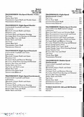 Massey ferguson 340 thru 399 tractor workshop manual
