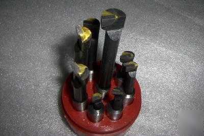 New 1/2 shank 9 piece carbide boring bar set 
