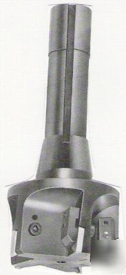 New - apt 3-1/2 dia r-8 shank tpg indexable end mill