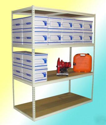 New record storage shelving - stores 80 archive boxes