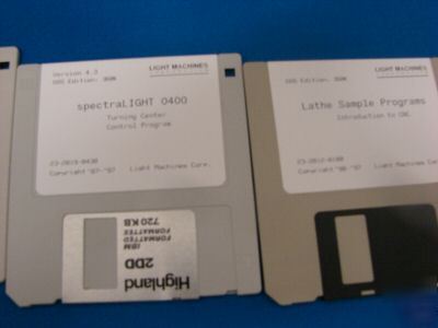 Spectralight spectracam lathe milling software program