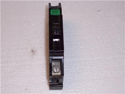 Zinsco 20 amp single pole breaker