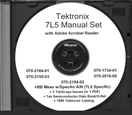 Tek 7L5 manuals / app note set (6 volumes plus extras)