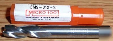 1PC micro 100 end mill ems series, corner radius