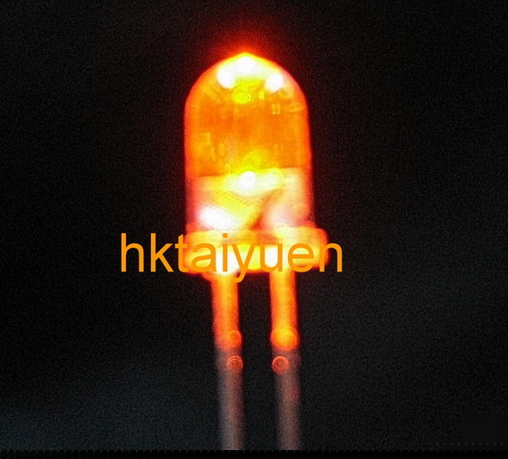 50X 5000MCD 5MM orange led ultra bright free resistors