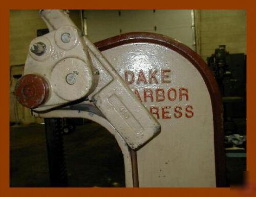 Dake 12 ton, ratchet type compound leverage arbor press