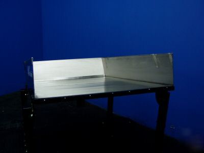 Emi stainless steel adjustable angle parts chute