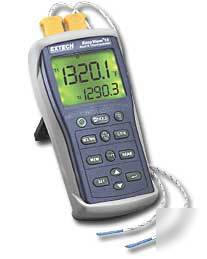 Extech EA15 easyview type k dual input thermometer with