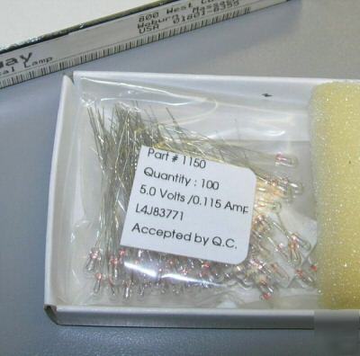 New 100 gilway technical lamp part #1150 5.0V / 0.115A