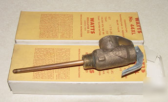New 2 pcs watts combo temp & pressure relief valve 