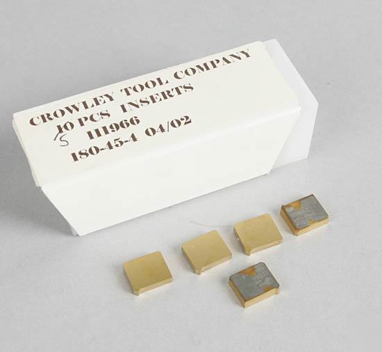 New 5 pc crowley tin-coated shave inserts 180-45-4 