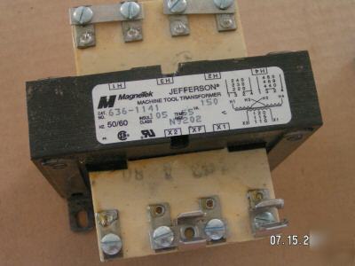 New jefferson open type control transformer 636-1141 