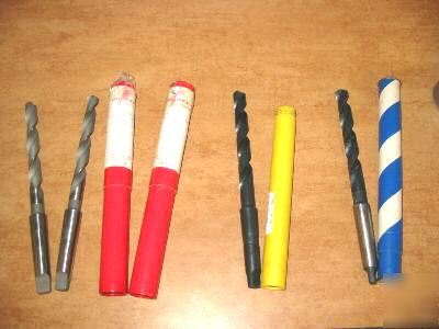 New morse 35/64TO 19/32 h s taper shank MT2DRILL (lot) 