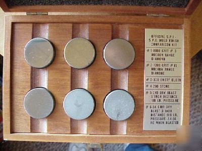 Official s.p.i.-s.p.e. mold finish comparison kit