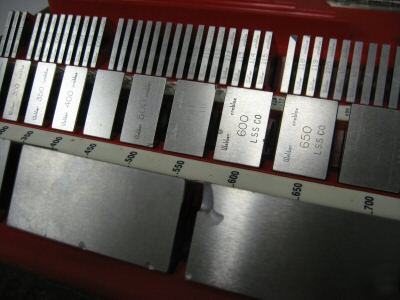 Starrett webber croblox GR2 gage block set 84PCS