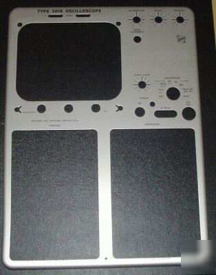 Tektronix front panel oscilloscope 561B restoration