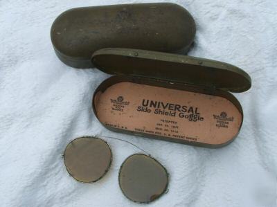 Vintage willson goggles glasses side shield universal 