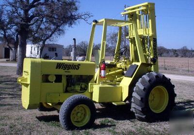 Wiggins industrial all terrain diesel forklift no reser