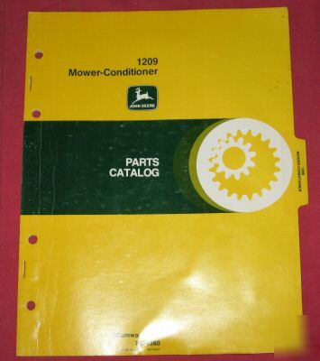  john deere no.1209 mower-conditioner parts manual